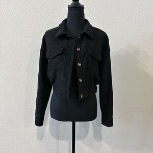 Black Corduroy Women's Jacket